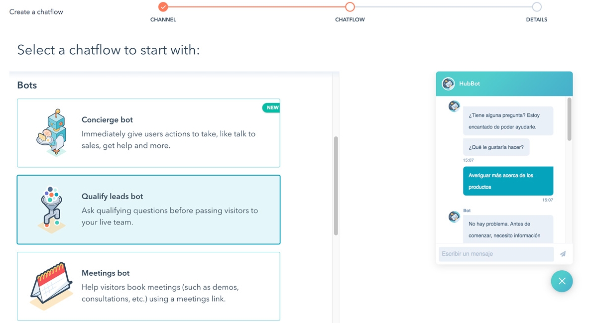 Access HubSpot's Chatbot Builder