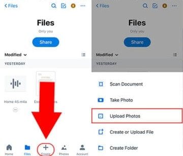 Envie fotos do iPhone para Android pelo Dropbox
