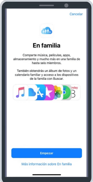 Empezar a controlar en iphone