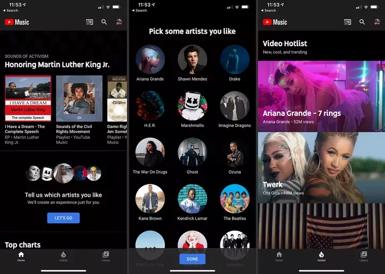 free music apps for iphone youtube music