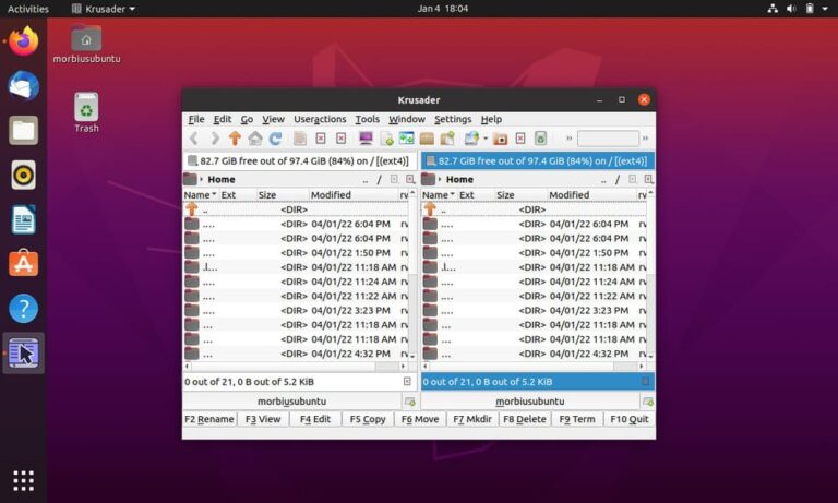 krusader linux file manager