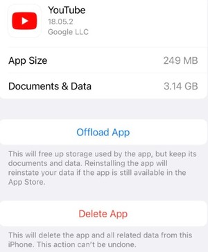 Offload app cache