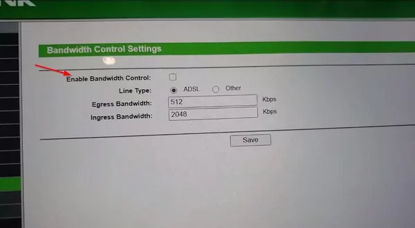 enable Bandwidth Control