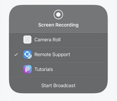 Start Broadcast on iOS