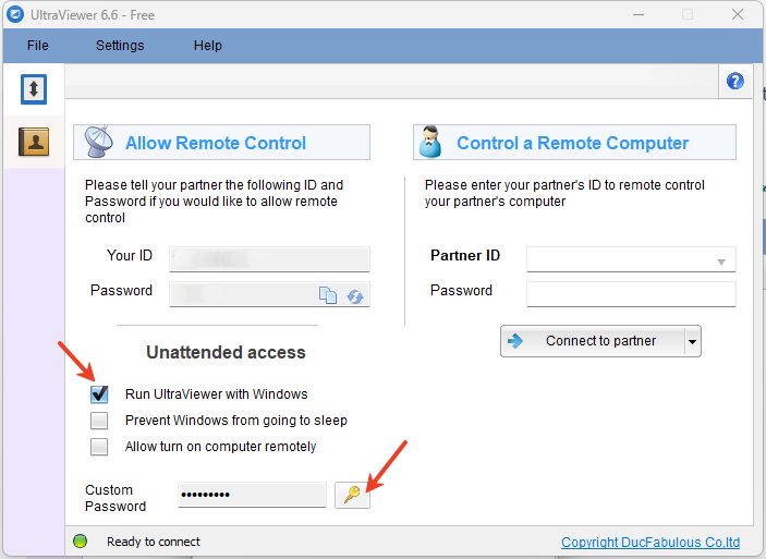 ultraviewer set password 2