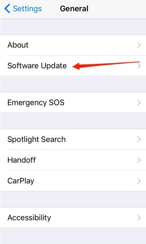 update iPhone software