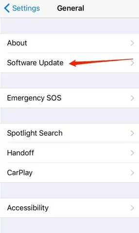 update iPhone software