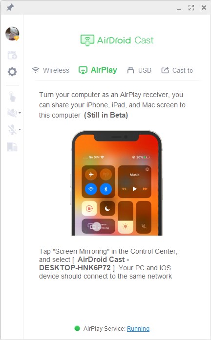 AirPlay in AirDroid Cast
