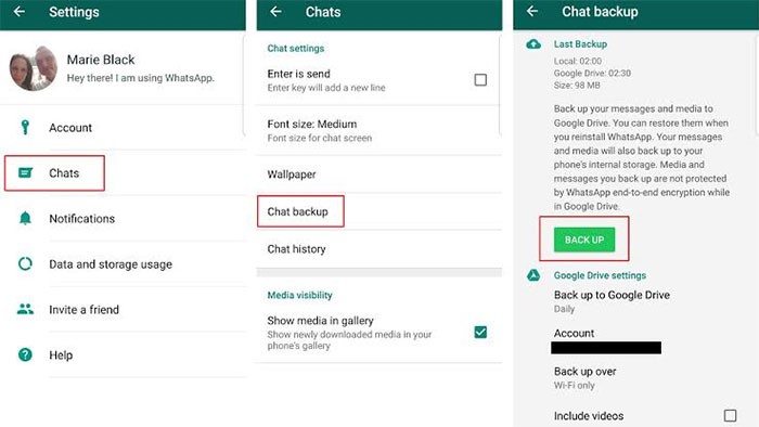 chat backup transfer whatsapp to new phone