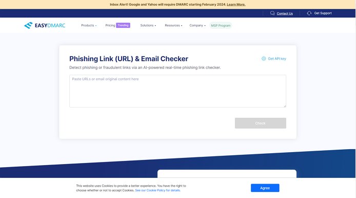EasyDMARC Phishing Link Checker