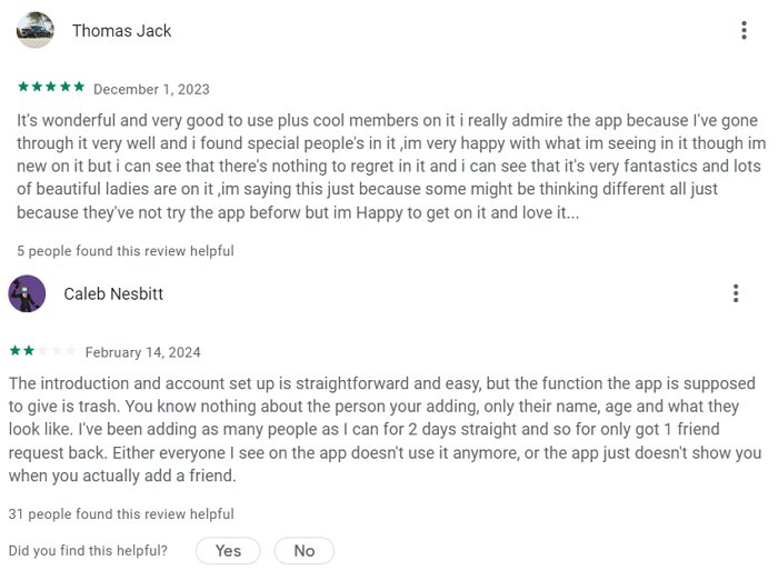 Hoop app user review