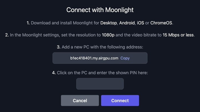 Connect with Moonlight