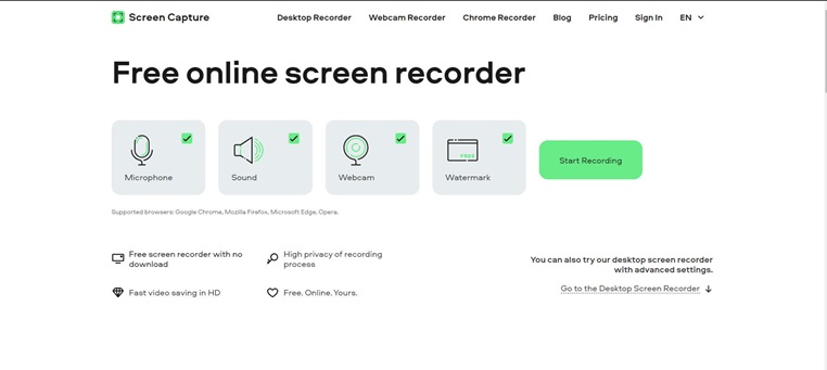 choose how to record online