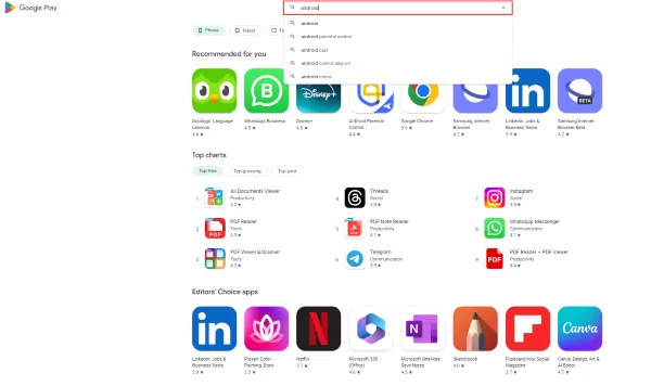 search-app-in-play-store