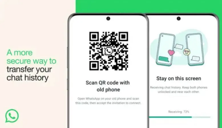 transfer whatsapp to new phone via qr code