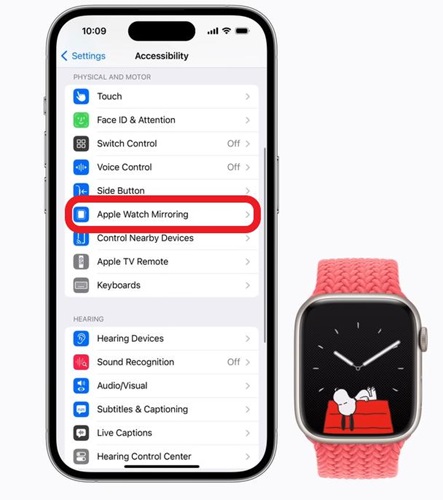 Apple Watch Mirroring