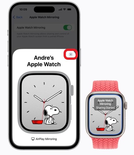 turn off AirPlay on Apple Watch