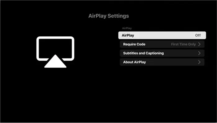 turn off AirPlay on Samsung TV