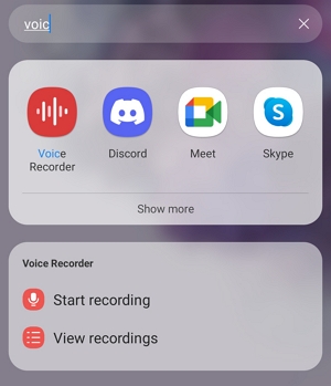 access Voice Recorder