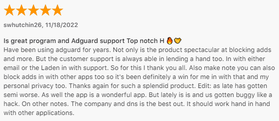 AdGuard Pro user review