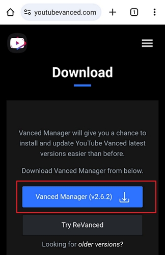 download YouTube Vanced 