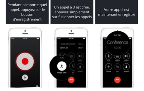 Enregistrer une conversation téléphonique sur iPhone avec tapeacall