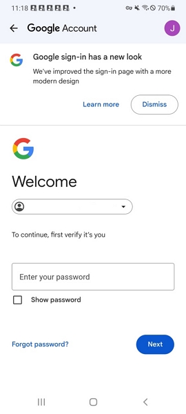 enter your password to confirm