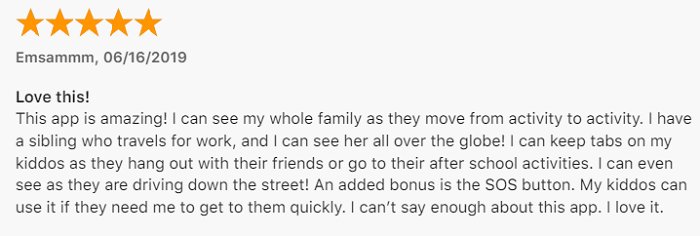 Family Locator user review