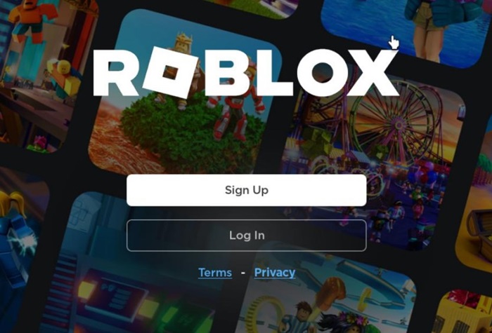 log in Roblox account on PC