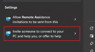Invite someone to connect to your PC and help you, or offer to help someone else