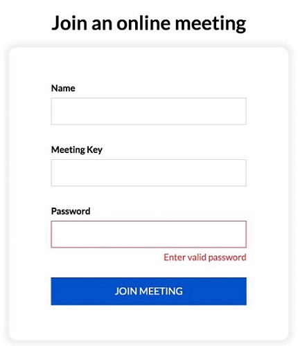 join Zoho Meeting