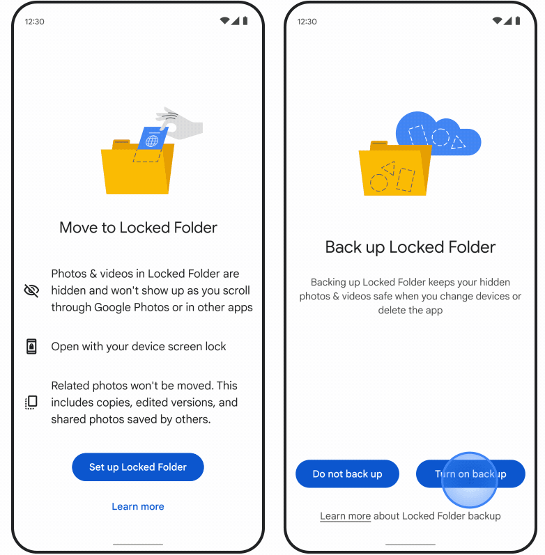 locked folder ingoogle photos
