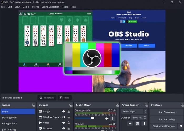 OBS Screen Recorder for Windows 11