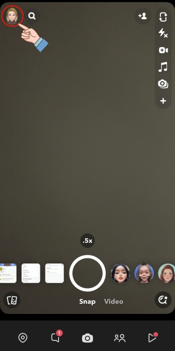 profile on Snapchat