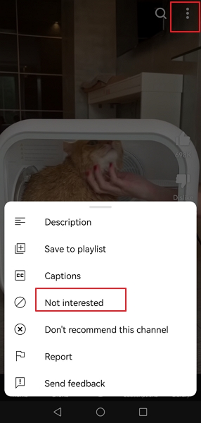 set as not interested