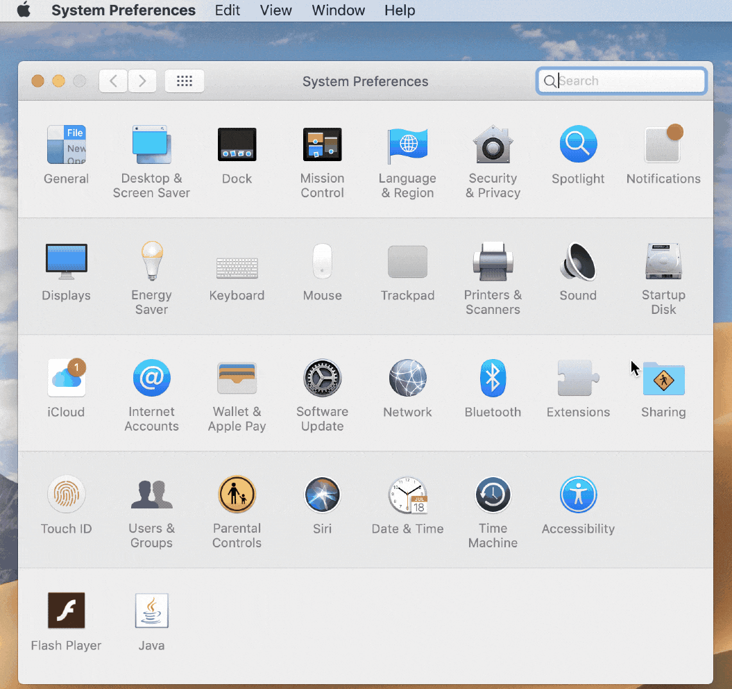 set for Apple Remote Desktop