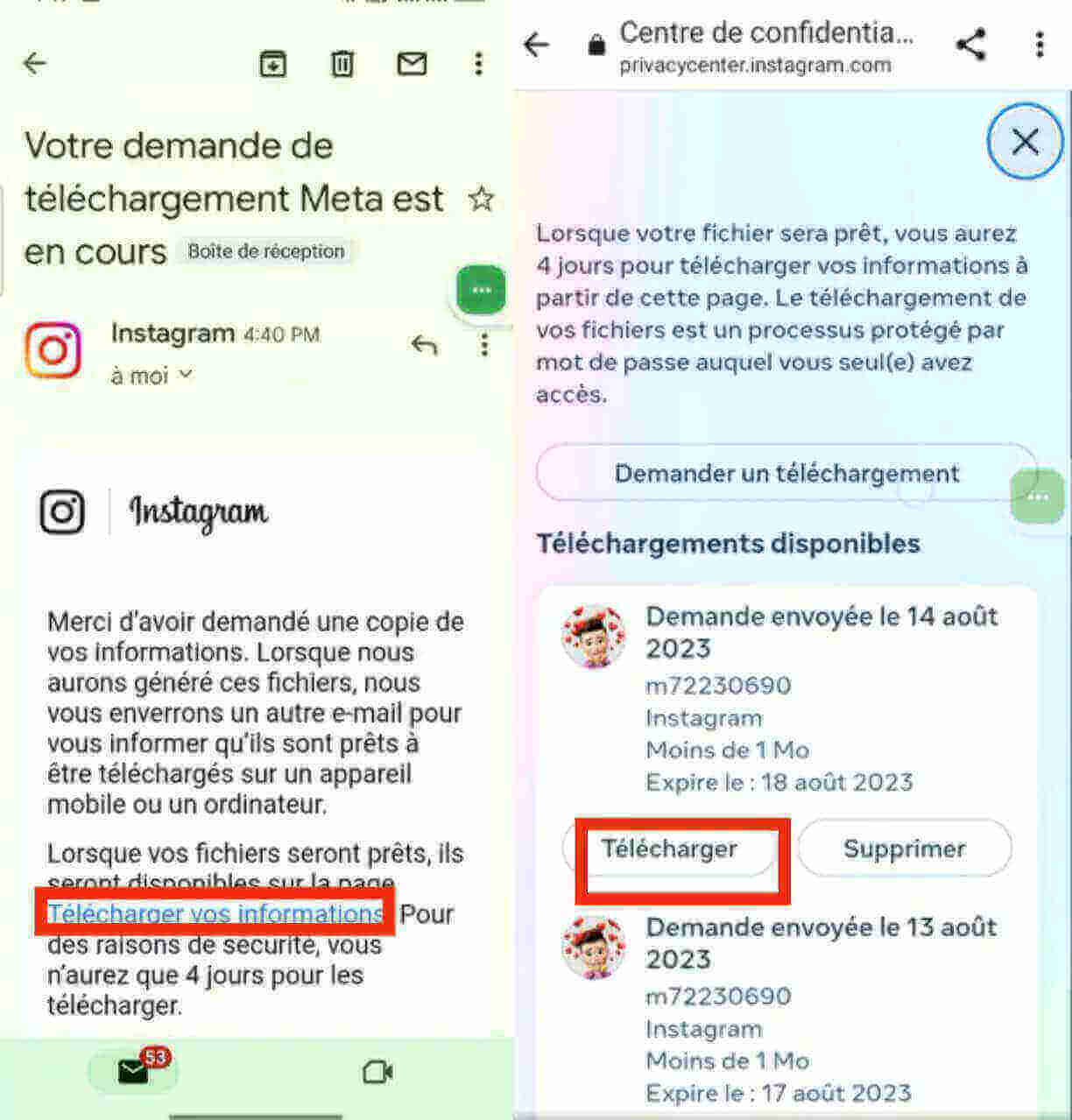 Comment récupérer des messages supprimés Instagram ? AirDroid