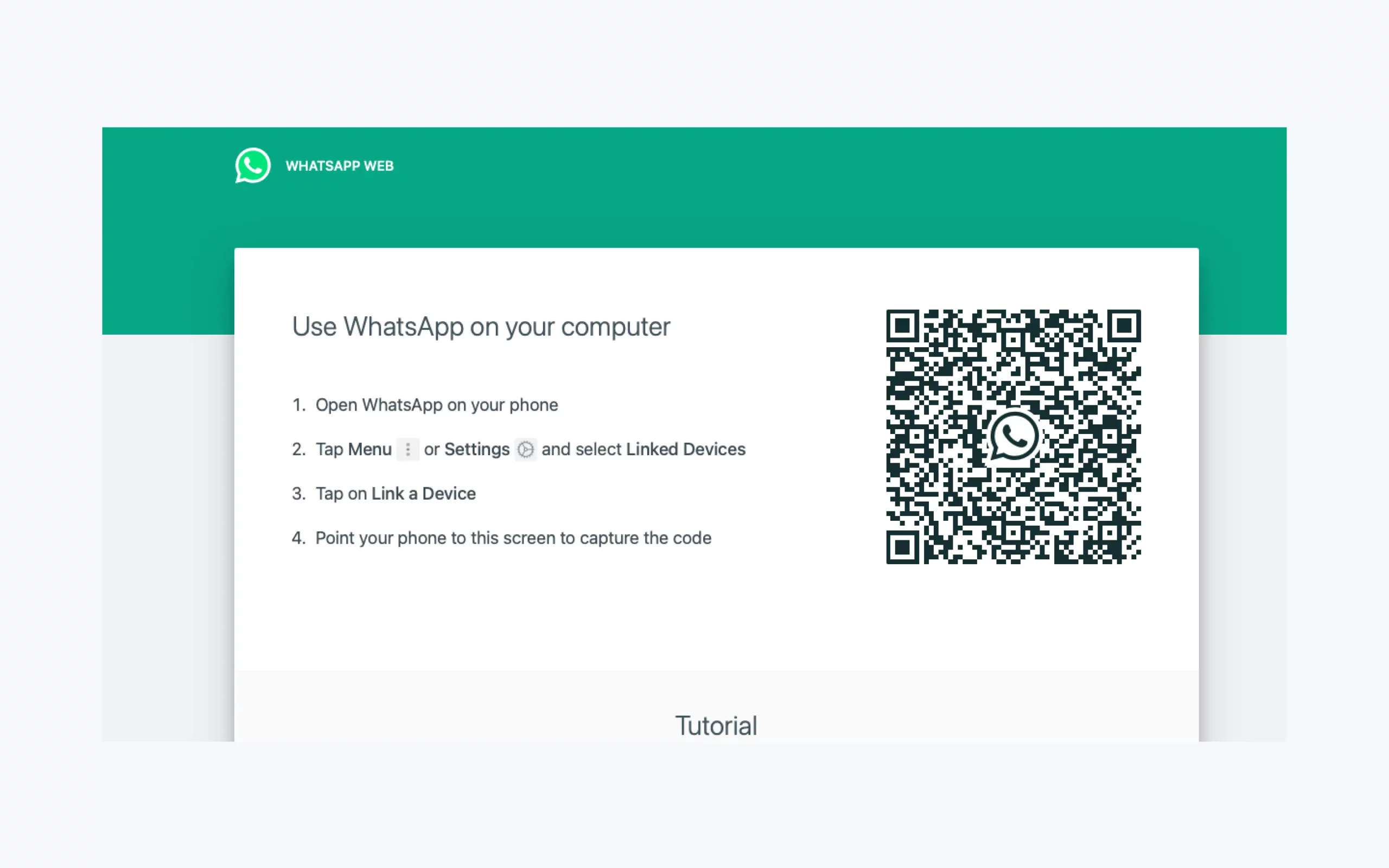 whatsapp web qr code
