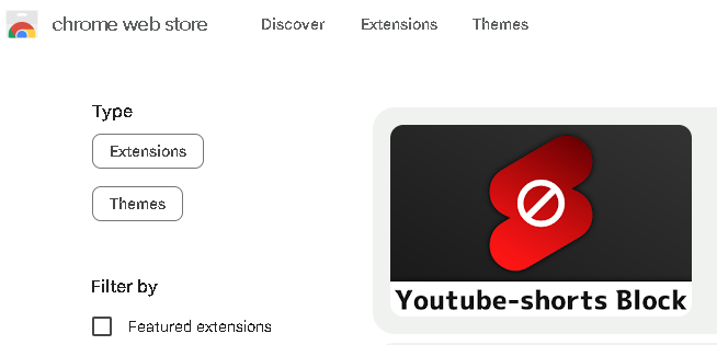 YouTube-shorts block 