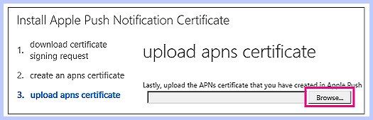 Configure an APN Certificate for iOS devices 4