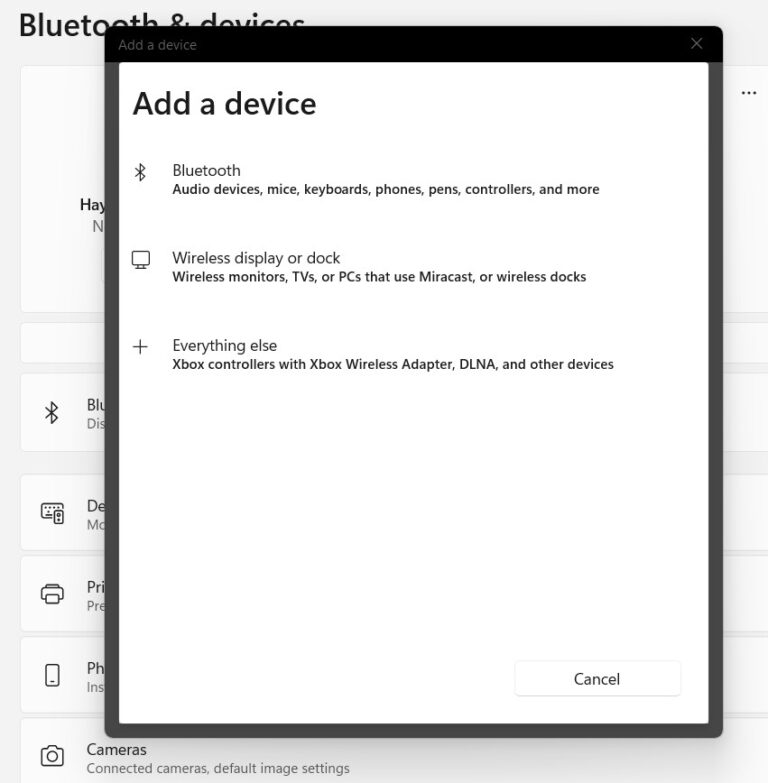 add a device PC Bluetooth