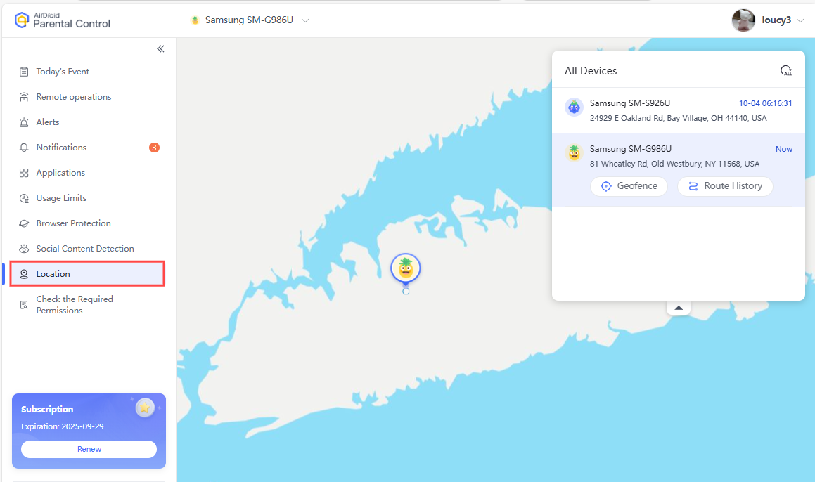 AirDroid Location Tracker online