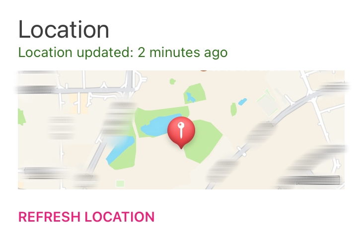 Boomerang location tracking feature