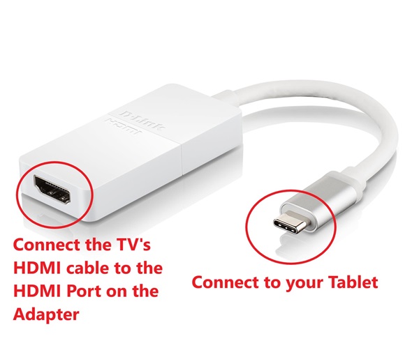cast Tablet to TV via HDMI