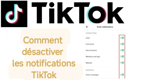 Comment désactiver les notifications TikTok
