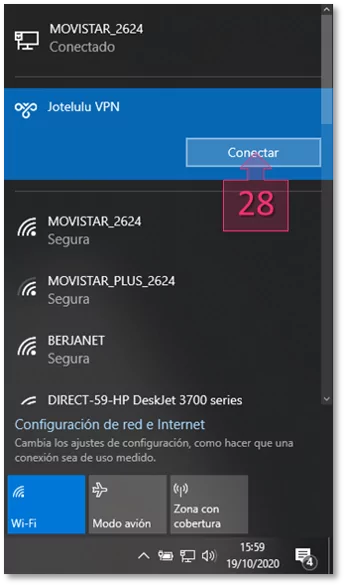 connect to VPN