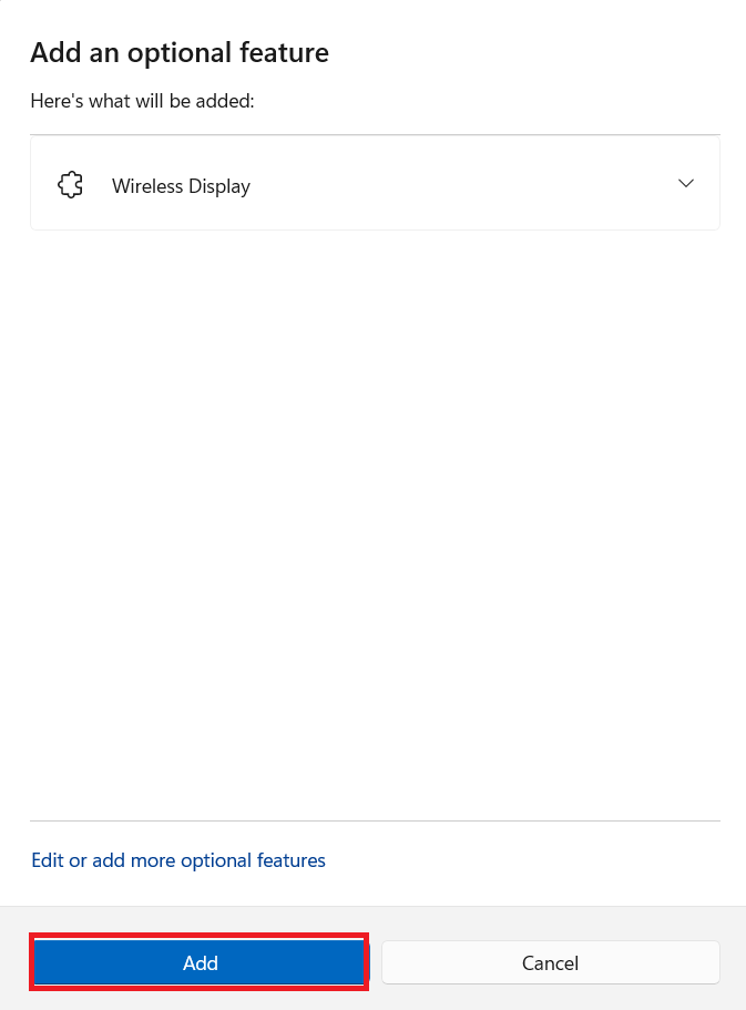 Add Wireless Displat on Windows 10