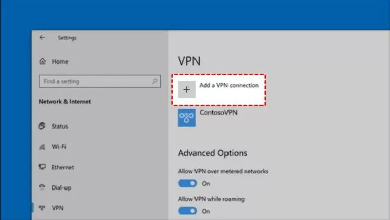 open Windows VPN service