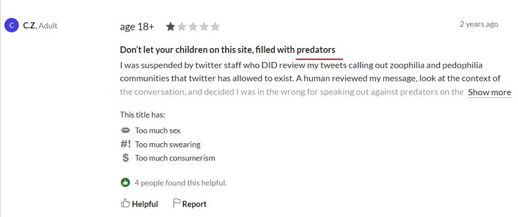 parents report predators on Twitter