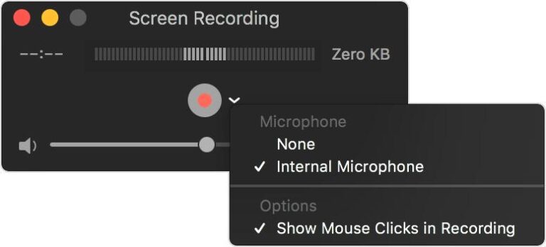 record Mac screen with QuickTime Player